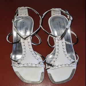 Donald Pliner Courture Black & White high heel sandals